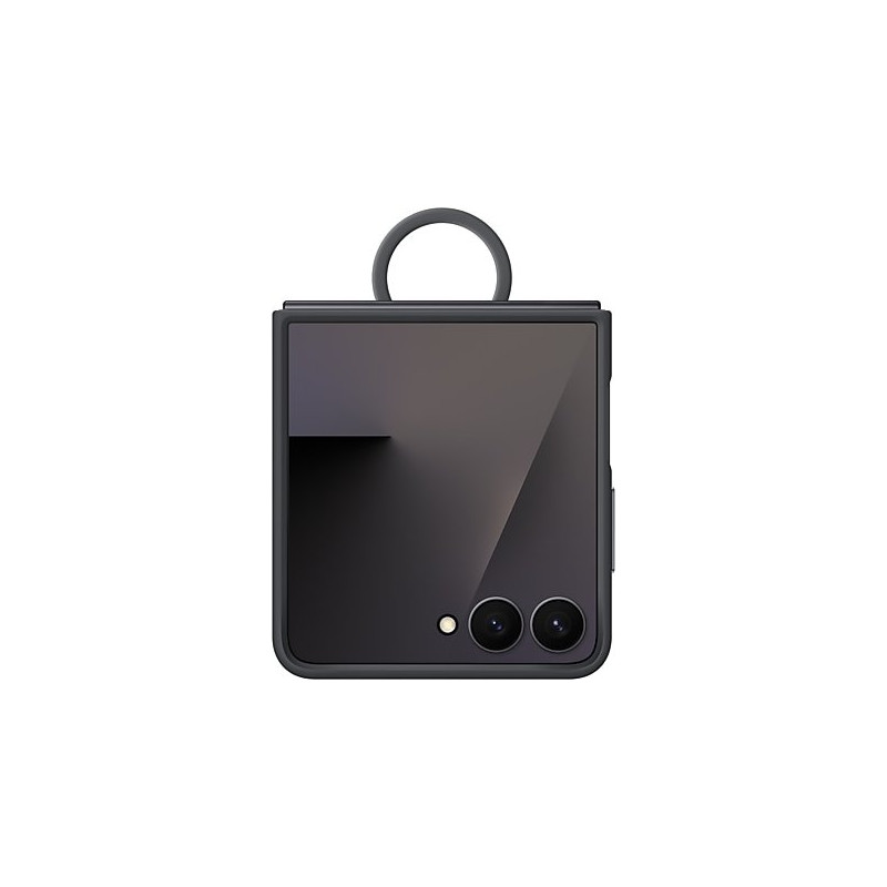 Samsung F766 Z Flip 7 Silicone Ring Case Black EF-PF766TB